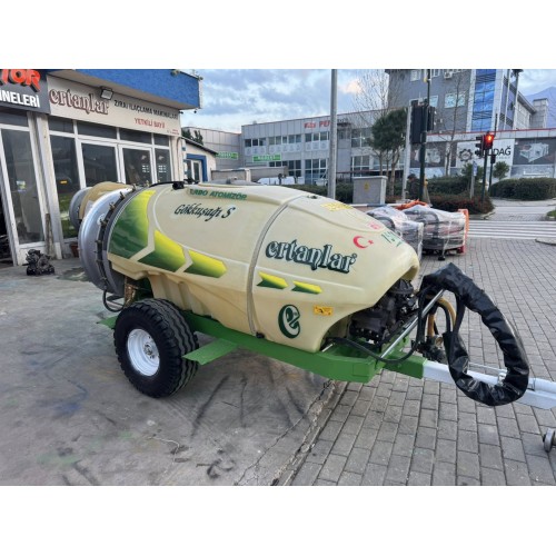2. El Turbo Fanlı İlaçlama Makinası – 2017 Model Ertanlar Gökkuşağı 1500 Litre, İtalyan Donanımlı