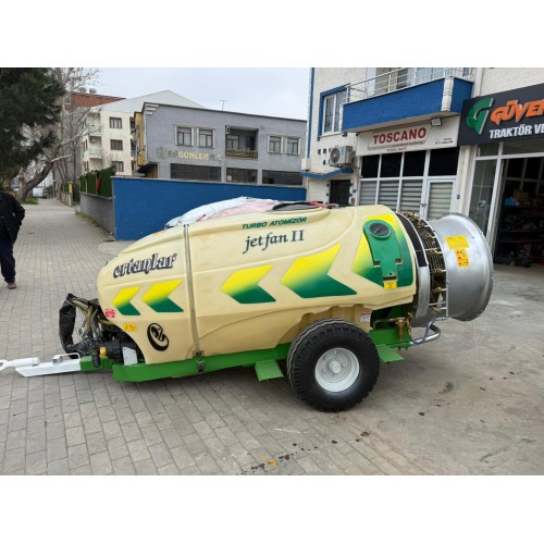 2.El Turbo Fanlı İlaçlama Makinası Ertanlar Jetfan 2 Çift Pervaneli 2016 Model – Comet 145 Pompa, Alman Wing Fan, İtalyan Ekipmanlı