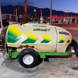 2. El Turbo Fanlı İlaçlama Makinası Ertanlar Gökkuşağı 2013 Model 2000 Litre Bahçe Tipi Zirai İlaçlama