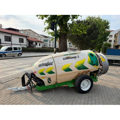 2. El Turbo Fanlı İlaçlama Makinası Ertanlar Gökkuşağı 2013 Model 2000 Litre Bahçe Tipi Zirai İlaçlama