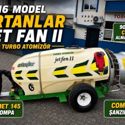 2.El Turbo İlaçlama Makinası 2016 Model Ertanlar Jet Fan II 2000 Litre Atomizör – Comet 145 Pompalı Bahçe İlaçlama Makinası
