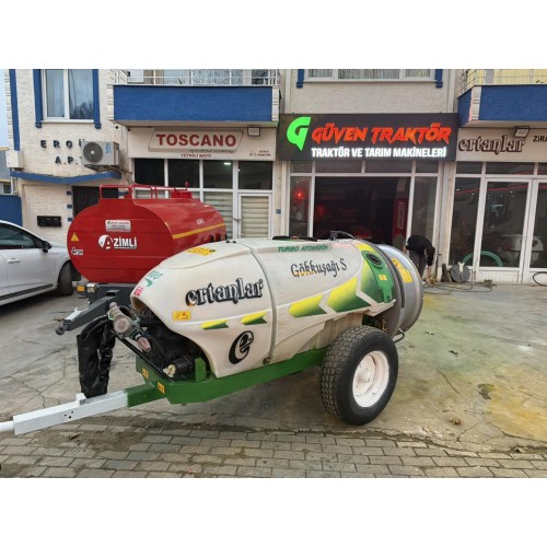 2. El Ertanlar Gökkuşağı 1000 Litre Turbo İlaçlama Makinası | 2011 Model