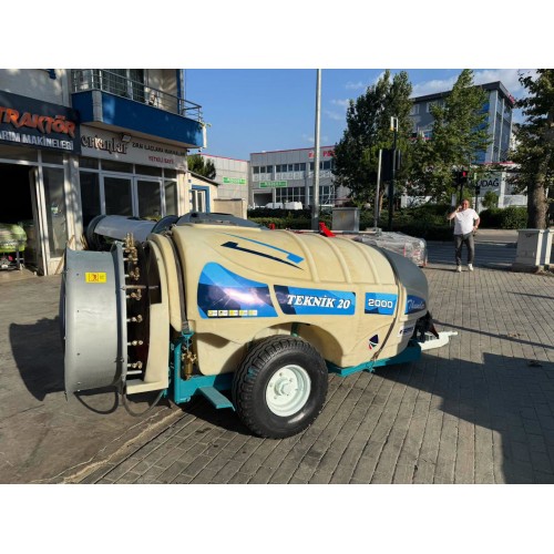 2. El 2000 Litre Turbo İlaçlama Makinası Zirmak Teknik 20 | 2018 Model | İtalyan Bertolani 144 Pompa | İtalyan Şanzıman | 90'lık Süper Fan | Servis Bakımlı