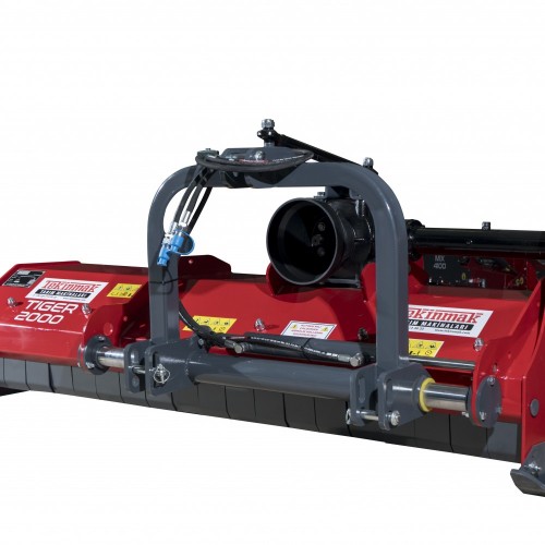 Tekinmak Tiger 2000 Hidrolik Kaydırmalı Dal Parçalama Makinası – 10 mm Rotor, 20 İtalyan Çekiç Bıçak, Özel Şasi