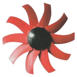 Fanlı İlaçlama Makinası 10 Kanat Pervane | Balta Tip Sol Dönüş – Ø750 / Ø850 / Ø900 mm, 90’lık Alüminyum Göbek, Karbon Alaşımlı