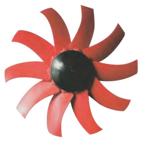 Fanlı İlaçlama Makinası 10 Kanat Pervane | Balta Tip Sol Dönüş – Ø750 / Ø850 / Ø900 mm, 90’lık Alüminyum Göbek, Karbon Alaşımlı