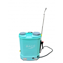 BACO 16A Şarjlı Sırt Tulumbası – 16 Litre Depo, Diyaframlı Pompa, 12V Akü ile Güçlü ve Konforlu İlaçlama