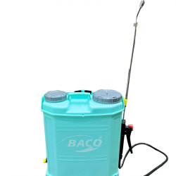 BACO 16A Şarjlı Sırt Tulumbası – 16 Litre Depo, Diyaframlı Pompa, 12V Akü ile Güçlü ve Konforlu İlaçlama